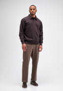 Curl Sweat Polo | Topaz Brown