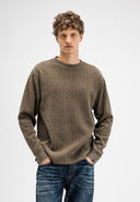 Flux Heavy Waffle Sweat | Birch Green