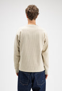 Flux Heavy Waffle Sweat | Beige Grey