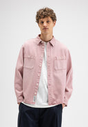 Blaine Garment Dye Overshirt | Flamingo Pink