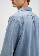 Blaine Garment Dye Overshirt | Shark Blue