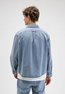 Blaine Garment Dye Overshirt | Shark Blue
