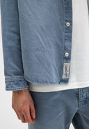 Blaine Garment Dye Overshirt | Shark Blue