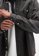 Blaine Garment Dye Overshirt | Agatha Grey