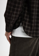 Judd Cord Small Check Shirt | Topaz Brown