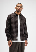 Judd Cord Small Check Shirt | Topaz Brown
