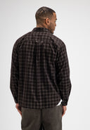 Judd Cord Small Check Shirt | Topaz Brown