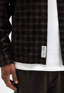 Judd Cord Small Check Shirt | Topaz Brown