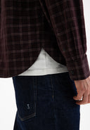 Judd Cord Small Check Shirt | Pascha Purple