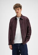 Judd Cord Small Check Shirt | Pascha Purple
