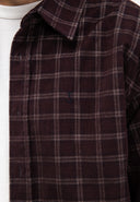 Judd Cord Small Check Shirt | Pascha Purple