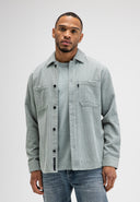 Colby Cord Overshirt | Celeste Green