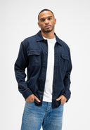 Phil Peached Jersey Overshirt | Alaska Blue