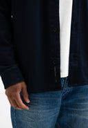 Phil Peached Jersey Overshirt | Alaska Blue