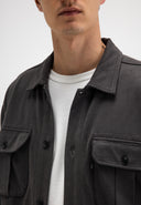 Phil Peached Jersey Overshirt | Agatha Grey