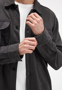 Phil Peached Jersey Overshirt | Agatha Grey