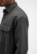 Dan Wool Overshirt | Fjord Green