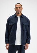 Dan Wool Overshirt | Alaska Blue