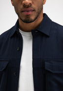 Dan Wool Overshirt | Alaska Blue