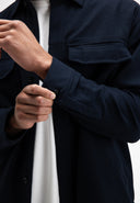 Dan Wool Overshirt | Alaska Blue
