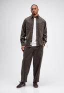 Griff Cord Overshirt | Birch Green