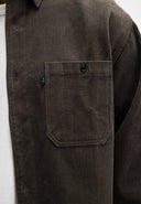 Griff Cord Overshirt | Birch Green