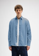 Aidan Clean Lt. Denim Shirt | Shark Blue