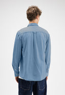 Aidan Clean Lt. Denim Shirt | Shark Blue