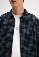 Judd Cord Check Shirt | Alaska Blue