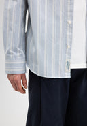 Donnie Multi Stripe Shirt | Shark Blue