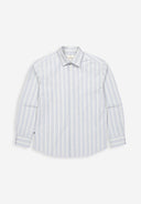 Donnie Multi Stripe Shirt | Shark Blue