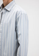 Donnie Multi Stripe Shirt | Shark Blue