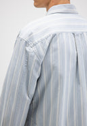 Donnie Multi Stripe Shirt | Shark Blue
