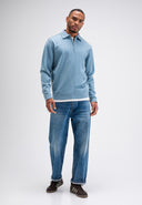 Clifden Zip Polo | Shark Blue