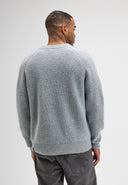 Carter Knit Crew | Grey Melange