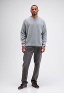 Carter Knit Crew | Grey Melange