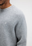 Carter Knit Crew | Grey Melange