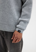 Carter Knit Crew | Grey Melange