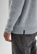 Carter Knit Crew | Grey Melange
