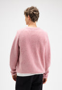 Carter Knit Crew | Flamingo Pink