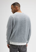 Carter Knit V-Neck | Grey Melange