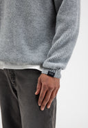 Carter Knit V-Neck | Grey Melange