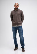 Galway Half Zip | Chestnut Brown