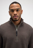 Galway Half Zip | Chestnut Brown