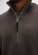Galway Half Zip | Chestnut Brown