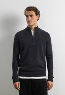 Clifden Stealth Halfzip | Black Melange