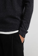 Clifden Stealth Halfzip | Black Melange