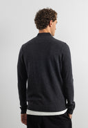 Clifden Halfzip | Black Melange
