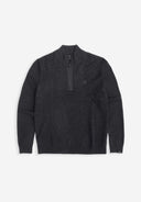 Clifden Halfzip | Black Melange