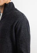 Clifden Full Zip | Black Melange